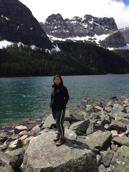 Out at Boom Lake in Banff National Park.