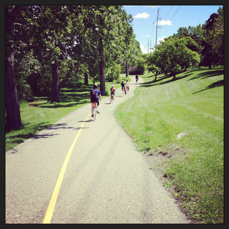 Make your own bike gang. It's so much more fun to ride with friends