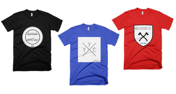 Just a few of the t-shirts available from Local Laundry apparel.
