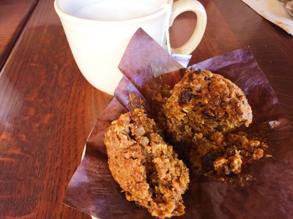 Good Earth pumpkin spice muffin