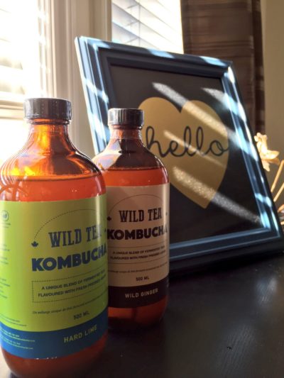 Bottles of Wild Tea Kombucha