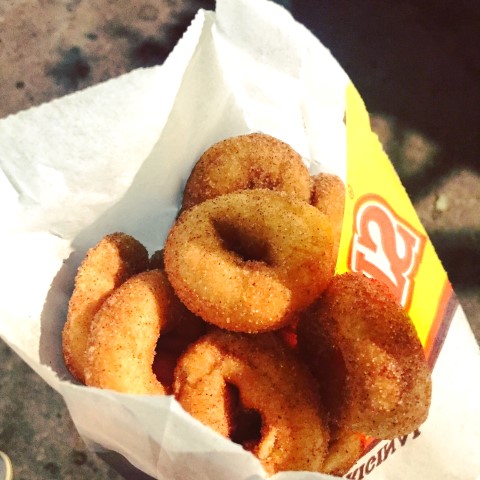 Deep fried mini donuts