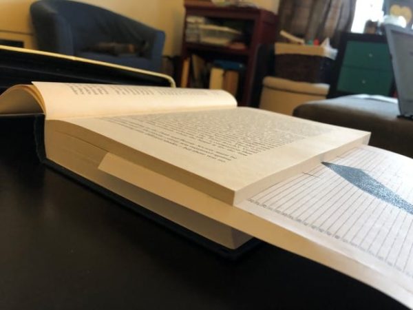 Inserting the book folding template