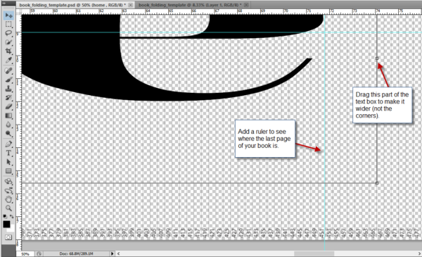 Stretching the textbox on Photoshop