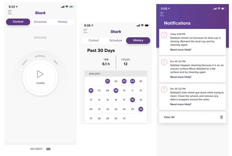 Shark robot vacuum app