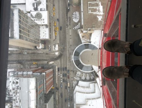 Looking glass platform at the tower