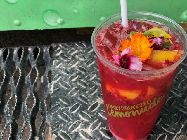 Raspberry rose lemonade at the Calgary Stampede