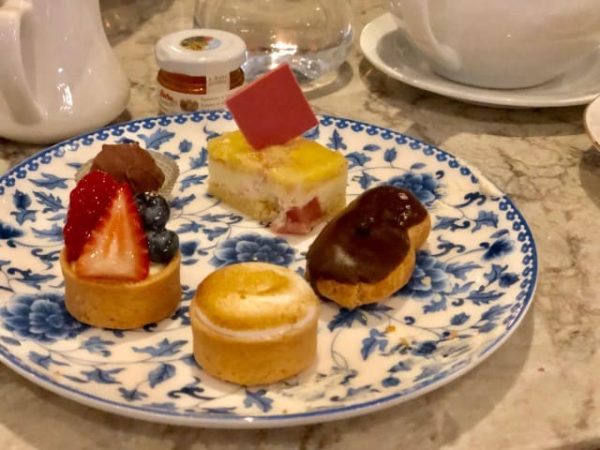 Desserts at afternoon tea