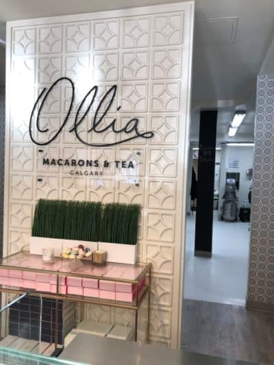 The lovely Ollia Macarons and Tea shop