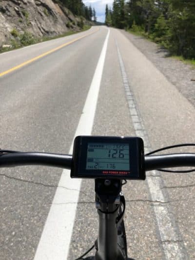 Odometer on e-bike 